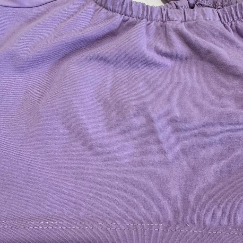 ASOS Design Lilac Puff Sleeve Crop Top Size 6